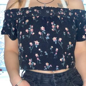 floral off the shoulder top